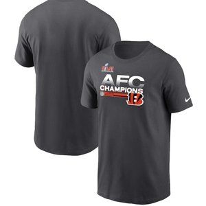 Men's Cincinnati Bengals Nike '21 AFC Champions T-Shirt Black Size XXL 6D058